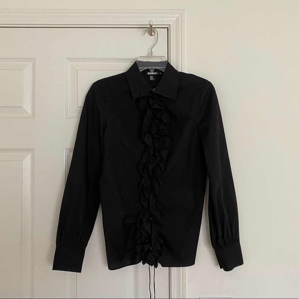 DKNY Black Blouse